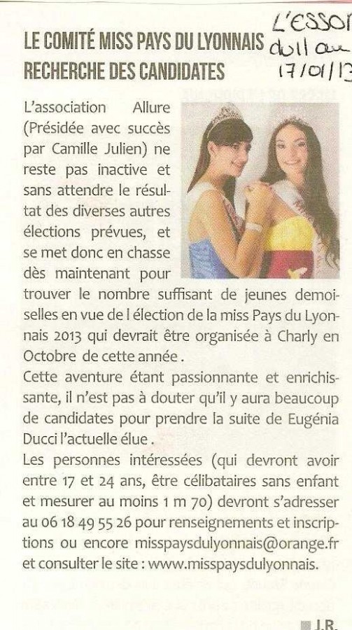 10 Le comité Miss pl recherche des candidates