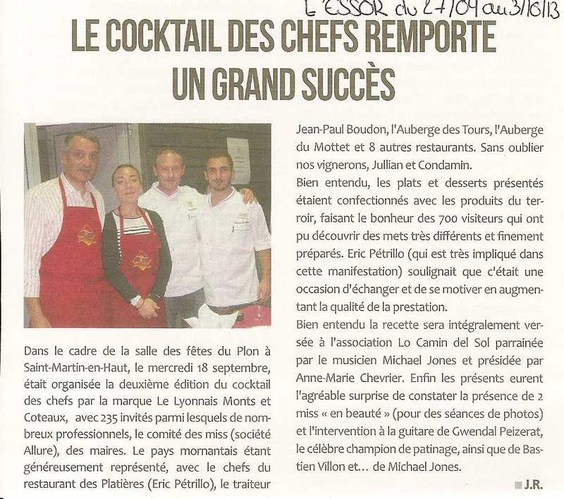 Le cocktail des chefs remporte un grand succès