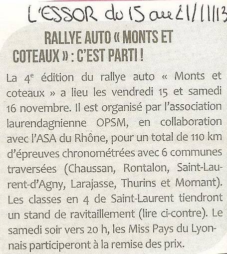 112 Rallye Auto Monts et Coteaux c'est parti
