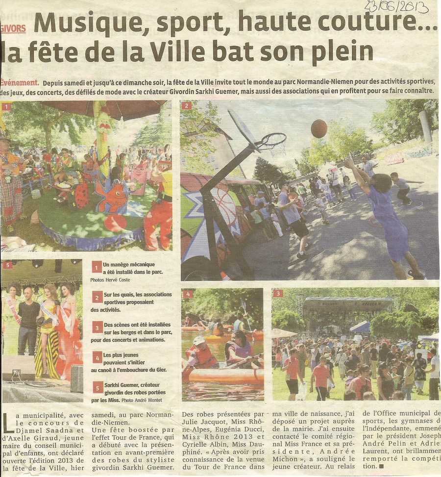 Musique sport haute couture... la fete de la ville bat son plein