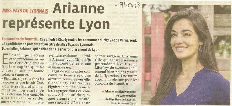 Arianne represente Lyon