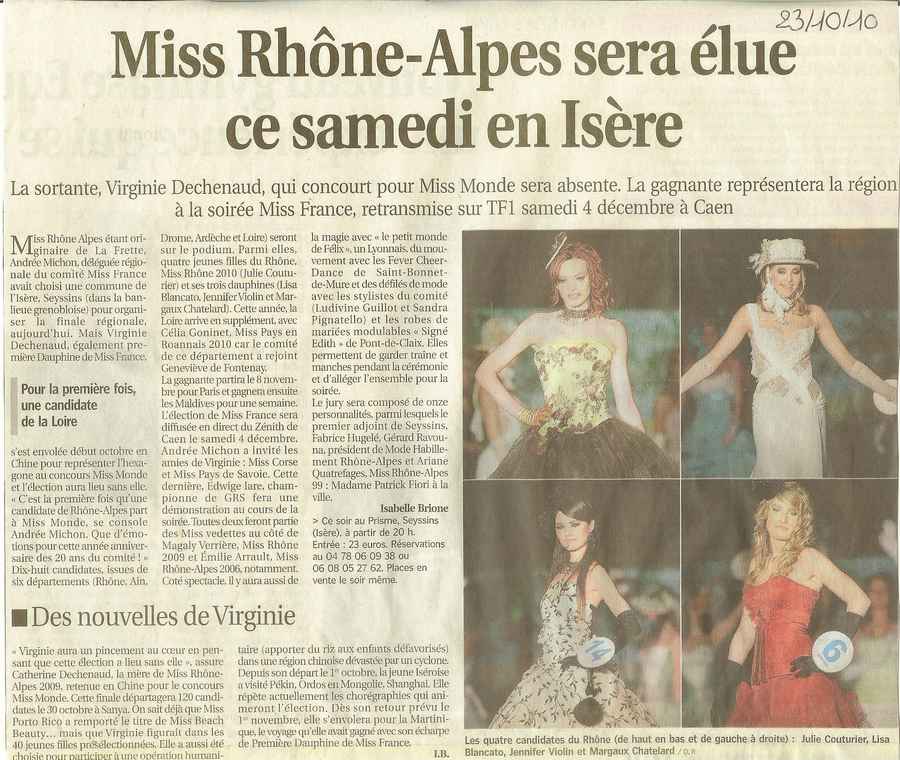 Miss RA sera élue ce samedi en Isère