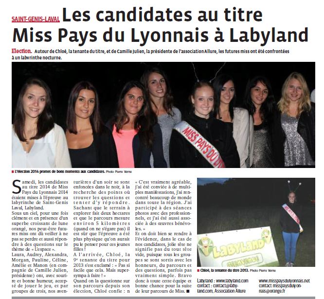 Les candidates au titre Miss PL à Labyland
