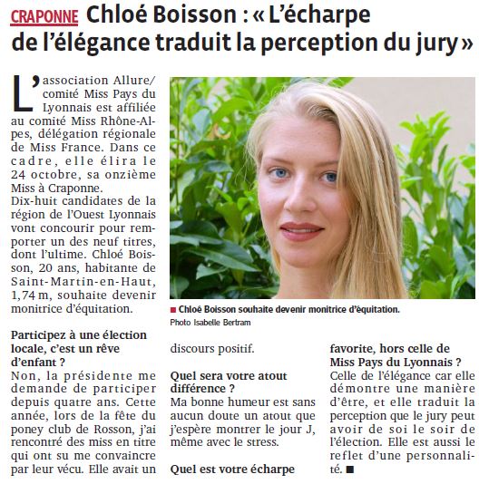 Chloé l'écharpe de l'élégance traduit la perception du jury
