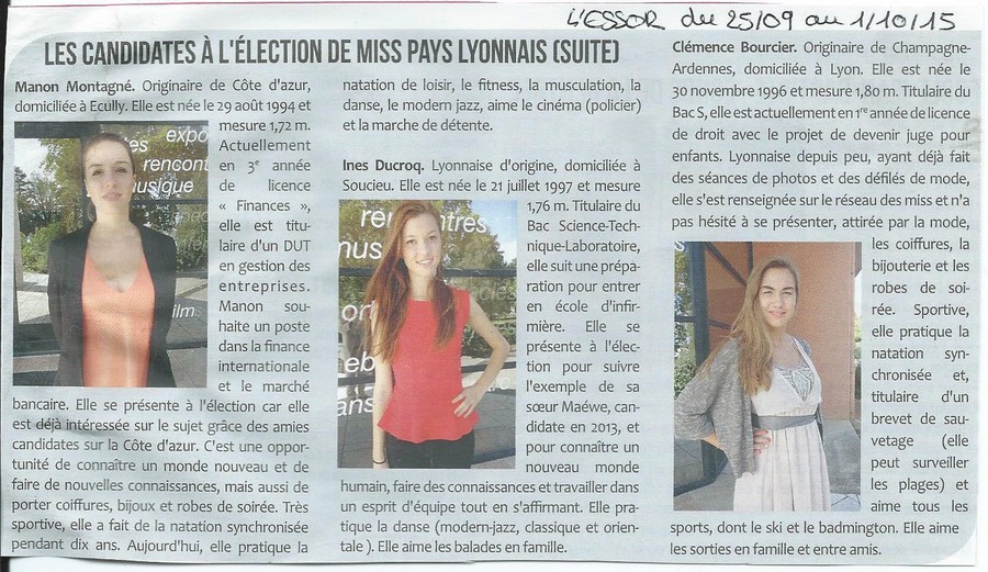Les candidates à l'élection de MPL (suite)