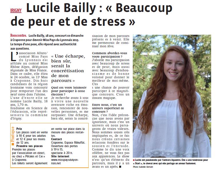 Lucile : "Beaucoup de peur et de stress"