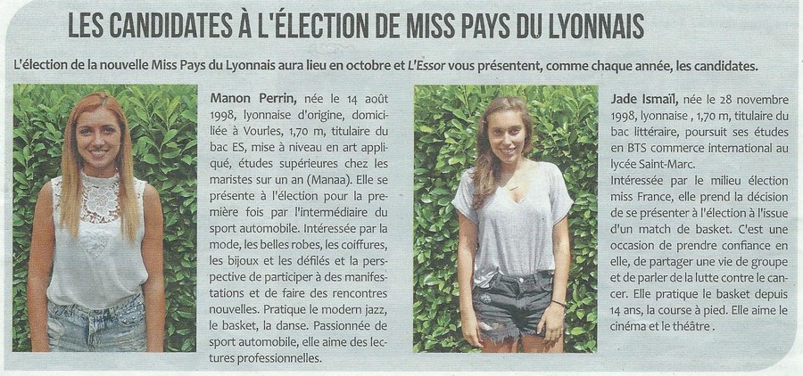 Les candidates à l'élection de MPL